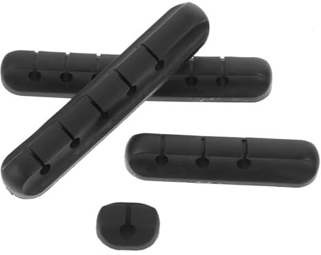 Angoily 4stücke Kabelclips Selbstklebend Drahtklemmen Für Kabelmanagement Kabel-ordnungsclips Mit Kanälen Ohne Bohren Oder Werkzeug