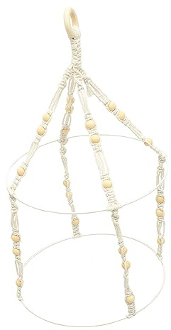 Abaodam Buds Hydroponic Plants Dryer Rack Sturdy Hanging Drying Rack for Herbs Flowers and Vegetables Bohemian Macrame Design for Home and Plant Drying Needs