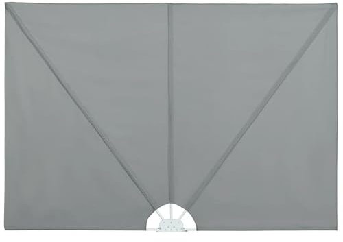 Eleganz Scomparti laterali pieghevoli in tessuto e acciaio – grigio 300 × 150 cm – Protezione solare perfetta per giardino, terrazza e balcone – Robusto, durevole e facile da riporre