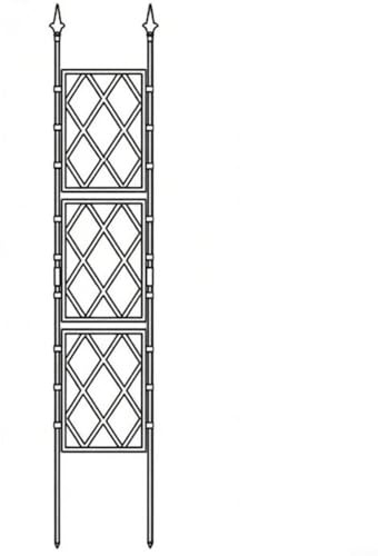 Panneaux de treillis de jardin, treillis de jardin extérieur, cadre de support pour plantes grimpantes, treillis de jardin pour plantes en pot, vigne grimpante, plantes d'intérieur (30 cm x 180 cm)