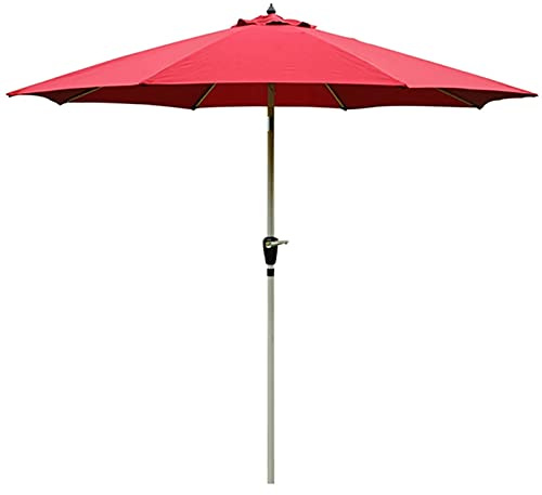 QYYZTQY Patio 2,7 m/9 Piedi, Ombrelloni Tavolo Mercato all'Aperto, Ombrellone da Giardino con Palo in Alluminio, per Terrazza, Cortile, Piscina, Spiaggia