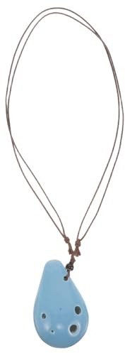 VICASKY 6 Löcher Keramik-okarina Sopranblasinstrument Leicht zu Erlernen für Anfänger Heller Klang Tragbar und Kompakt Traditionelles Aussehen Geschenkidee für Junge Mädchen und Erwachsene