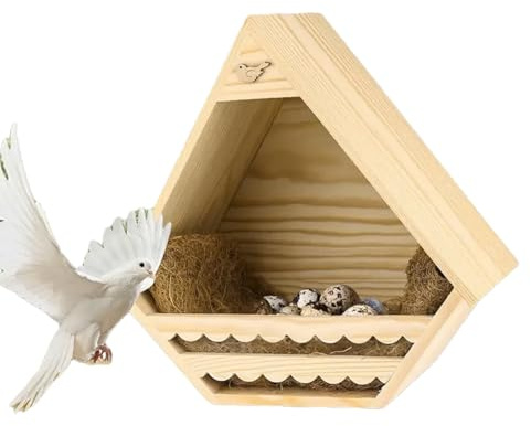 Fågelholk - träfågelholk | Vilda fågelbo i trädgården hängande utomhus, häckande livsmiljö för sparv, svälja, tit, duva, utomhusträdgård,