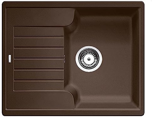 BLANCO 516927 - Fregadero | [61,5 x 50 x 20,2 cm] | para armarios inferiores de 40 cm de ancho | superficie fácil de limpiar | lavabo grande | reversible
