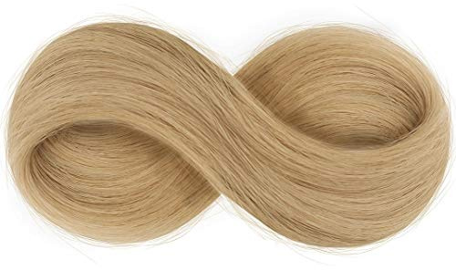 50 cm Virgin Echthaar Strähnen 25 x 0,7 g Flachtip Bondings Mittelblond