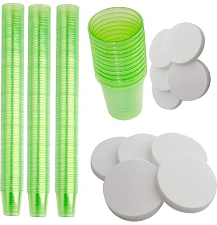 Medi-Inn Medikamentenbecher 480 Stück mit Deckel Becherfarbe grün