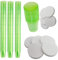 480 Bicchieri per Medicinali con 480 Coperchio Bicchiere da Shottino Bicchiere per Medicinali Bicchiere da Liquore Diversi Colori Medi-Inn - verde