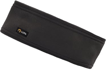 Lupa Handmade Unisex Dreilagiges Micro-Fleece-Stirnband – Stirnband-Ohrenwärmer – Ohrenwärmer für Damen und Herren – Ohrenabdeckung (Charcoal)