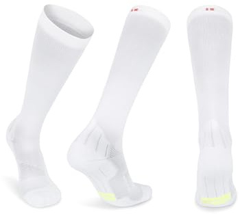 DANISH ENDURANCE Kompressionsstrümpfe, 21-26 mmHg, für Sport, 1 & 2 Paar | Kompressionssocken, 21-26 mmHg für Durchblutung, Regeneration, Laufen & Reisen, Unisex