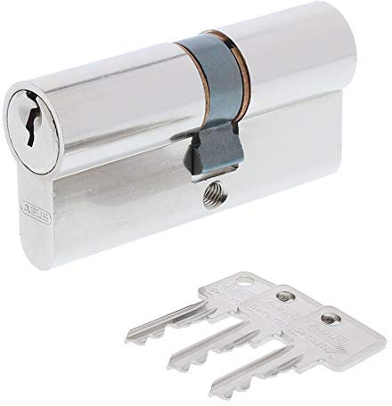 ToniTec Kit composé d'un cylindre de serrure de porte Abus A93 + spray d'entretien de serrure ToniTec double cylindre 35/70 mm
