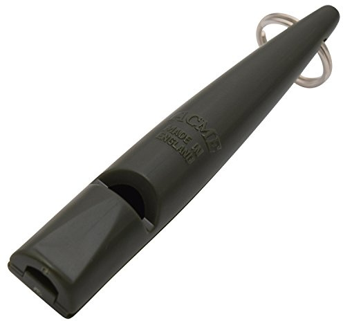 ACME Hundepfeife No. 211,5 mit Anleitung - Das Original aus England: laut und weitreichend (Khaki Green)