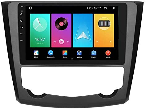 Android 14 Car Stereo In-Dash Radio for Renault Kadjar 2015-2019 GPS Navigation 9'' Head Unit Multimedia Player Video Receiver Carplay Steering Wheel Control (DTB WIFI (2+32GB))