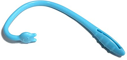cn herb Gancho de masaje con gancho de masaje para columna cervical, hombro, espalda, cintura, gancho masajeador de espalda (azul)