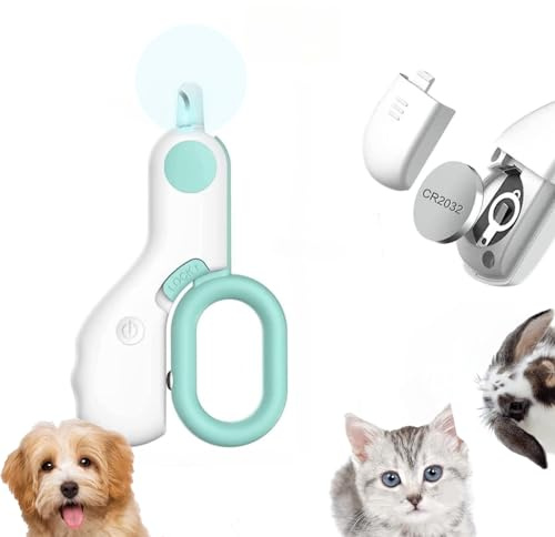 zalati Cortaúñas para Gatos, cortauñas para Perros pequeños con luz LED de Modo Dual para Mascotas, Cuidado de la Salud de Las uñas