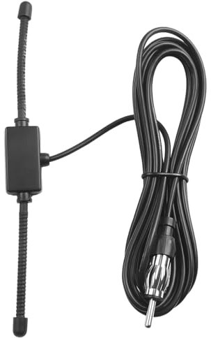 CGEAMDY Auto Radio Antenne FM UKW Patch, UKW Radio Antenne FM Dipolantenne mit 3m Verlängerungskabel, für Fahrzeug Auto LKW SUV Radio Stereo Head Unit Empfänger Tuner