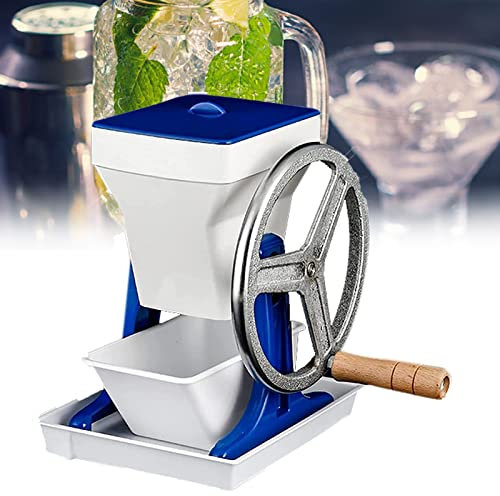 Eiscrusher, manueller rotierender Eiscrusher, Cocktail-Slush-Maschine, zerkleinerte Eiswürfel für Smoothies, Eiscrusher-Maschine für Zuhause, Crushed Ice 2 kg, für Zuhause, Eismühle, Eiswürfel, Getr