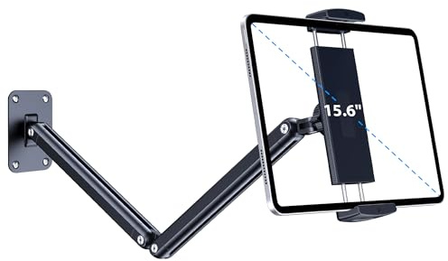CreaDream Tablet Wandhalterung, 360° Einstellung für iPad Wandhalterung | Ständer mit Metallbasis, kompatibel mit iPad Pro, Mini, Air, Telefonen, Allen 4,7-13 Zoll Geräten