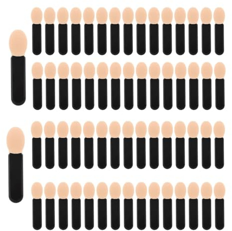 60 PCS Sponge Eyeshadow Applicators, Eyeshadow Brushes, Eye Shadows Sponge Applicators Sticks, Eye Makeup Brushes Set for Nails and Eyeshadow Makeup