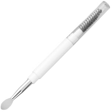 Doppelseitiger Make-up-Pinsel mit Kappen, Reise-Kosmetikpinsel, Lippenpinsel, Augenbrauenpinsel, Wimperntusche-Pinsel, Unisex, Geschenke