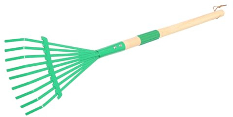 Beaupretty Rastrillo Infantil Extraíble con Mango De Madera Ligero y Duradero para Jardinería y Desmontaje Fácil para Exteriores