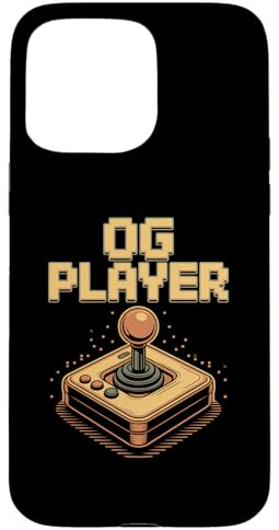 OG Player Retro Arcade Joystick Oldschool Gaming Hülle für iPhone 15 Pro Max