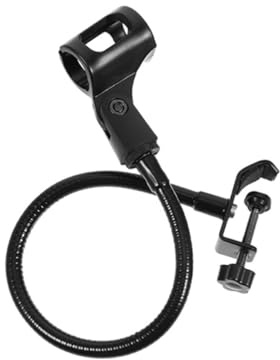 Cabilock Mikrofonarmständer aus Robustem Eisen Flexibel Einstellbarer Schwanenhals mikrofonhalter Stabile Halterung für Verschiedene Mikrofongrößen Abnehmbar und Vielseitig für PC Gaming