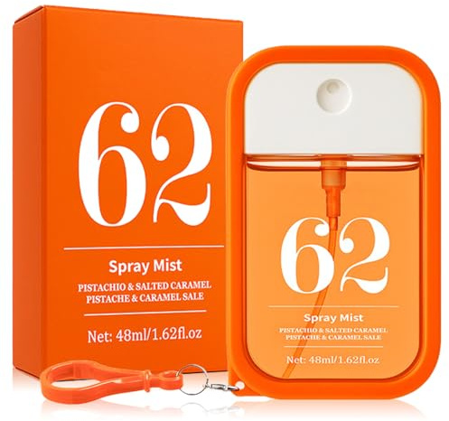 Parfüm Bodyspray Damen 48ml Mit Haken,Fruchtiges Body Mist,Lang Anhaltender | Duftspray,Haar und Körperduftnebel,Damenparfum Körperspray für Tägliches Reisen Urlaubsreise Dating,Geschenk für Frauen