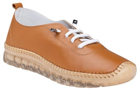 48 Horas 1601 Zapato DE Piel Flexible Plano Mujer Cuero 39