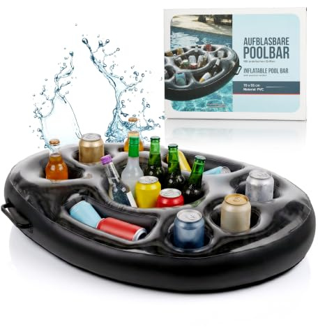 Aqualand Aufblasbare Getränkehalter - Schwimmende Poolbar für Poolparties | Ideales Zubehör für Pool & Whirlpool