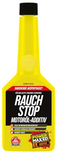 Power Maxed Rauch Stop 325 ml – Motoröl-Additiv gegen Rauchentwicklung & Ölverbrauch – Anti-Rauch-Zusatz für alle Benzin-, Diesel- & Hybridfahrzeuge