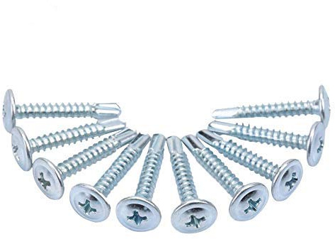 50pcs M4.2 Serie Große Flachkopf-Bohrerschraube Selbstbohrende Schrauben Muttern Maschinenschrauben für Befestigung und Montage