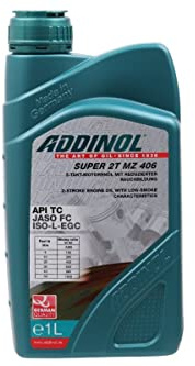 ADDINOL Super 2T MZ 406 - Mischöl, 2-Takt Motoröl teilsynthetisch 1 L passend für IFA/MZ RT 125
