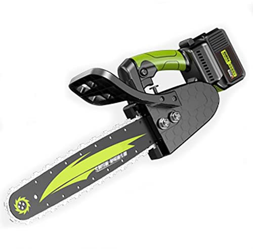GKZJ 10 Inch 21V Electric Mini Chainsaw Rechargeable Chain Saw Portable Handheld Saw for Tree Cutting,15 sections 36800mh 1 electricity 1 chain