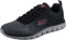 Skechers 232399, Zapatillas Hombre, Black Mesh/Charcoal Trim, 42 EU