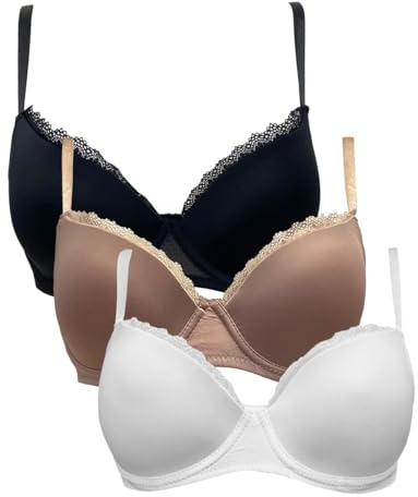 Coconuda Confezione da 3 Reggiseni Azalea Assortito 3