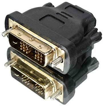 Ruilogod DVI macho a hembra de HDMI M F-Adaptador para HDTV 18 + 1 pin