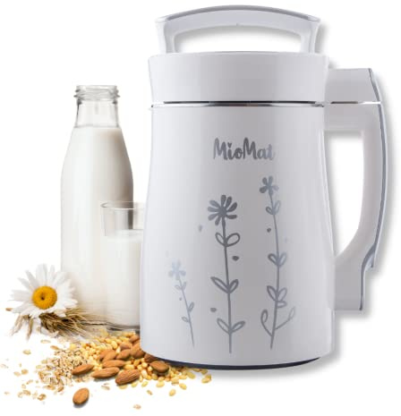 Miomat, Máquina para Hacer Leche Vegetal Casera, Prepara Todo Tipo de Leche: Soja, Almendras, Avellanas, Arroz, Avena, Elabora Salsas, Cremas y Batidos Fácilmente, 8 Intuitivos Programas | Soja, Almendras, Avellanas, Arroz, Avena, Elabora Salsas, Cremas y Batidos, 8 Programas Intuitivos