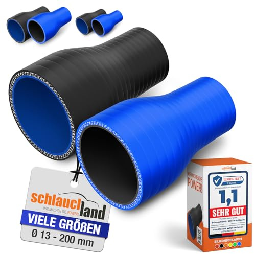 1 Stück | REDUZIERSTÜCK Silikon ID-Ø 38-30mm schwarz 200°C | GROSSE AUSWAHL | Silikon-Schlauch Reduzierung Reduzierer Ladeluft-Schlauch LLK Kühlmittel Rohr Kupplung Adapter Gummi flexibel | PREMIUM