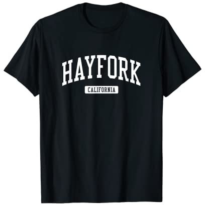 Hayfork California CA Vintage Athletic Sports Design T-Shirt