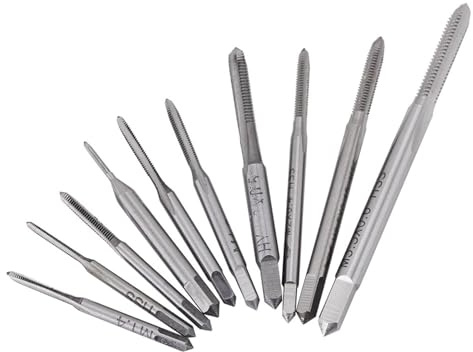 Metrisches Gewindebohrer-Set, 10-teilig, Mini-Kleingewindebohrer- und Matrizensatz, M2-Gewindebohrer, Maschinen-Handgewindebohrer, Gewinde-Drahtgewindeschneiden,
