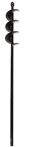 Schwarzer Haushof-Garten-Blumen-Pflanzen-Bauernhof-Pflanzschnecken-Bagger-Twist-Spiral-Bit-Graben-Löcher-Bohrer-Bit-Werkzeug, 50 mm 450 mm