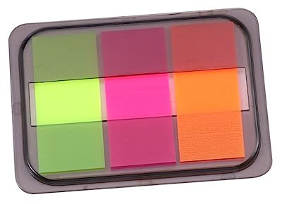 Ciieeo 10packungen Neon-tabs Aus Pet-material Farbige Seitenmarkierungen Als Lesezeichen Flaggen Für Notizen Dokumente Bücher Etiketten Diagramme Beschreibbar Und Einfach Zu Verwenden