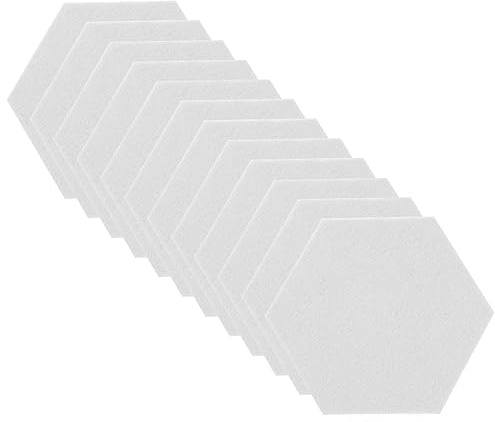 Abaodam 12pcs Hexagon Sound Insulation Board Ktv Acoustic Panel Decorative Pin Board Noise Reduction Tool Picture Board Simple Acoustic Panel Acoustic Soundproofing Boards