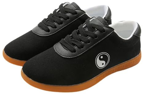 Kraftpaid Martial Wudang Kung Fu Schuhe,Boxen Karate Kung Fu Taichi Schuhe,Wing Chun Schuhe,rutschfest,Atmungsaktiv,verschleißfest,für Kampfkunst Kung Fu Wushu Wing Chun Gymnastik.