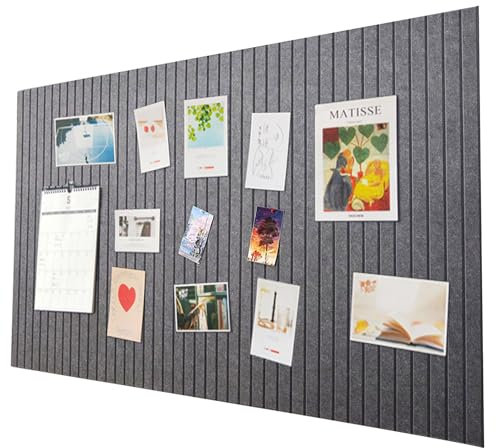 Bacheca in Sughero Autoadesiva 60x40 cm,Lavagna Sughero da Parete,Lavagna di Sughero in Feltro,Bacheca in Feltro,Bacheca da Parete con 30 Puntine per Foto e Appunti in Casa e Ufficio，Moonlight Grey