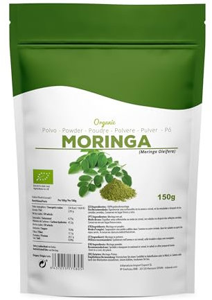 INKANAT - Moringa in polvere bio 150g - Superalimento naturale e biologico