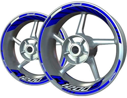 YZXOOP Pegatinas Reflectantes Llantas Motocicleta para K1200S K 1200S K 1200 S, Calcomanías Llantas Ruedas, Calcomanías Reflectantes Llantas Pegatinas para Llantas Impermeable