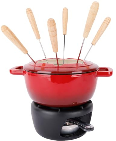 Cosy & Trendy Service à Fondue Fontestic Traditionnel Rouge - Ø 18 cm