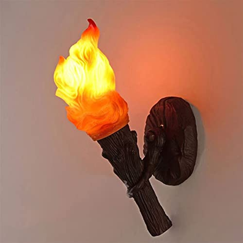 Lámpara de pared LED, accesorio de fuego, antorcha de resina, lámpara de pared, Compatible con ., pasillo, Bar, restaurante, aplique de pared,Lámpara de Techo