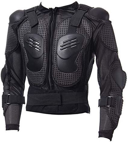 Motorradschutzmantel Ganzkörperpanzer, Abnehmbarer Rennschutz, PVC Eva Material, Motocross Brust Protektor, XL